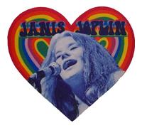 Janis Joplin Patch Rainbow Heart Nue offiziell offiziell Sew On 100 x 88mm Accessory Size