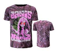 Janis Joplin Pink Shades Dip Dye T-Shirt M Lila