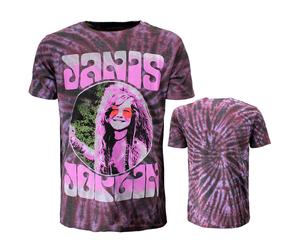 Janis Joplin Pink Shades Dip Dye T-Shirt S Lila