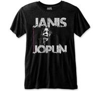 Janis Joplin T Shirt Shea Stadium NYC 70 Nue offiziell Eco Herren Schwarz XL