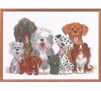 Janlynn Kreuzstich Stickpackung Hunde von Duckport, Zählmuster