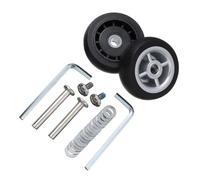 Janmobrian Kofferrollen Ersatzrollen, Koffer Rollen Ersatz 2 Stücke Ersetzen Räder Mit Schraube for Reisegepäck Koffer Räder Achsen Reparatur Kit Leise Lenkrolle DIY Reparatur(50 x 17mm)