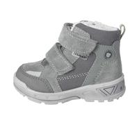 Lauflernschuh PEPINO BY RICOSTA "Janne 50 WMS: weit", Baby, Gr. 28, salbei, grau, Lederimitat, Veloursleder, Schuhe, Klettstiefel, Winterboots mit Sympatex, Größenschablone zum Download (98060467-28)