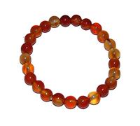 Janni-Shop-Trommelsteine Achat Carneol Kinder Armband Kugel 6 mm ca. 13-15 cm auf stabilem Stretchband aufgezogen