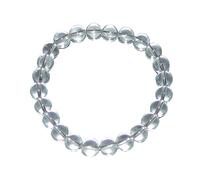 Janni-Shop-Trommelsteine Bergkristall Kinder Armband 6 mm Kugel ca. 13-15 cm auf Stretchband