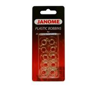 Janome 10 Kunststoff-Spulen (Teilenummer 200122717)