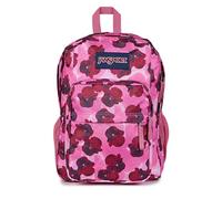 JanSport Big Day Pack Rucksack - Großer Laptop-Rucksack mit Zwei Fächern und ergonomischen Gurten, 34 L -Kapazität, 43.5 x 32.5 x 19 cm - Pop Art Digital Fuchsia