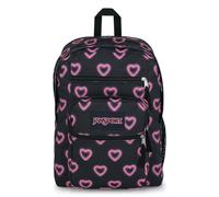 JANSPORT BIG STUDENT Großer Rucksack, 15 Inch Laptop Laptopfach, Happy Hearts Schwarz (Schwarz)