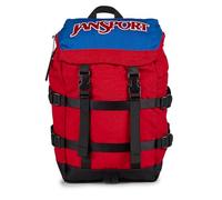 JanSport Mini Skip Pack - Kompakter Rucksack mit Hauptfach, Seitentasche für Wasserflasche und Zubehörfach mit Reißverschluss, Rotes Klebeband, One Size, Mini Skip Pack Rucksack