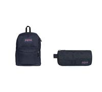 Jansport SuperBreak One Rucksack, 42.5 cm, 26 L, Blau (Navy) +Jansport Basic Accessory Pouch, 21 cm, 0.5 L, Blau (Navy)