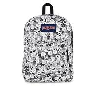 JanSport SuperBreak One Rucksack - Leichter Alltagsrucksack mit Fronttasche, 25 L Fassungsvermögen, 42 x 33 x 21 cm - Doodle Dots