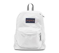 JanSport SuperBreak Rucksack für Schule, Reisen oder Arbeit, mit Wasserflaschenfach, Weiß