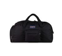 JanSport Weekender Duffel - Reise- oder Sporttasche, strapazierfähiger Weekender mit Fronttasche und seitlichen Haltegriffen, Schwarz, Einheitsgröße, Mittelgroße Reisetasche
