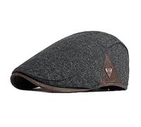 JAOAJ Schiebermütze Herren Barett Cap Herbst Winter,Schirmmützen Cabbie Hunter Hat,Baskenmützen Flat Cap Newsboy Mütze Driving Hüte