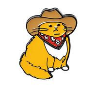 Japan und Südkorea Kreativer Cartoon Niedlich Western Cowboy für Katze Stil Brosche Zubehör Pin B Emaille Anstecknadeln Bulk