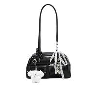 Japanische ästhetische Unterarmtasche mit Schleife und Charm, Kunstleder-Umhängetasche, Handtasche, Geldbörsen für Damen und Teenager, 01style