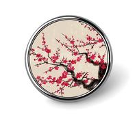 Japanische Blumen-Kirschblüten-Anstecknadeln für Männer und Frauen, 2,5 cm, Metallknopfnadel, modisch, leicht, Brosche für Herren, Anzüge, Brosche, Abzeichen für Jacke, Hut, Hemd, Tasche, Zubehör
