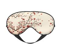 Japanische Frühlings-Augenmaske mit Blumenmuster, verstellbar, glatt, weich, Augenmaske, Schattierung, Augenbinde, Augenmaske für Ausruhen, Reisen