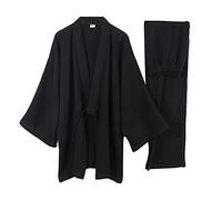 Japanische Kimono Loose Casual Home Pyjamas für Herren Nachtwäsche Größe XL O35