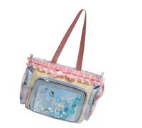 Japanische Mode Große Kapazität Durchsichtige Tasche Schultertasche Otaku Modische Ergänzung Dünn Für Den Täglichen Gebrauch Cartoon