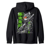 Japanische Streetwear Samurai Katze Cyberpunk Y2K Anime Kapuzenjacke