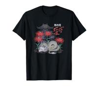 Japanische Tshirt Damen Herren Spinnenlilie Anime Flower T-Shirt