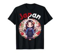 Japanischer Kawaii Sakura-Kimono für Mädchen T-Shirt