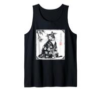 Japanischer Kimono Katze Kunst Elegant Katze Sakura Yorokobi Tank Top