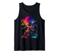 Japanischer Samurai-Krieger Splash Art Illustration Tank Top