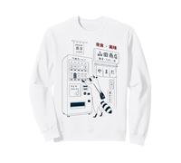 Japanischer Verkaufsautomat Waschbär Shibuya Tokyo Sweatshirt