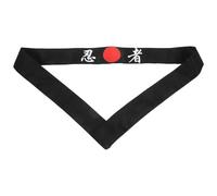 Japanisches Samurai Stirnband aus Baumwolle, Verstellbares Breites Kopfband | Sushi Köche und Karatebedarf, Dekoratives Design, Bequem und Formstabil, Traditionelle Japanische Optik
