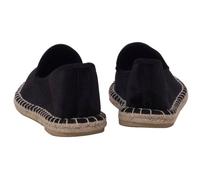 Japanwelt Espadrilles Espadrilles Samtschuhe Pantoffeln Slipper Sommerlatschen Ballerinas Schwarz 36