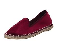 Japanwelt Espadrilles für Damen & Herren I Samt - Espandrillos Espadrille Espandrilles Sommer-Latschen Stoffschuhe Sommerschuhe Leinenschuhe Spanisch Plateau Mokassin Schlüpfschuhe Damenschuhe