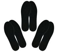 Japanwelt Les Tongs Zimtsohlen I mit 100% natürlichem Zimt, Einlegesohlen-Zimt Schuhsohlen, gegen Schweißgeruch Schweißfüße Anti-Schweiß, Schuh-Einlagen für Damen & Herren - 3er Set, Schwarz