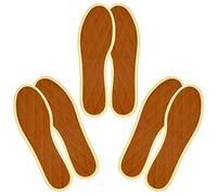 Japanwelt Les Tongs Zimtsohlen I mit 100% natürlichem Zimt, Einlegesohlen-Zimt Schuhsohlen, gegen Schweißgeruch Schweißfüße Anti-Schweiß, Schuh-Einlagen für Damen & Herren - 3er Set, Braun