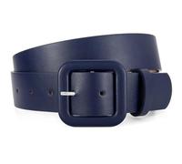 JasGood Damen Ledergürtel in Bonbonfarbe Breiter Leder Gürtel für Damen Taillengürtel mit Quadratischer Schnalle für Jeans Hosen Kleider,Marineblau,100cm