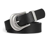 JasGood Damen Western Gürtel Vintage Leder Taillengürtel für Hosen Jeans mit Gold Schnalle