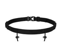 JasGood Triathlon Startnummernband Verstellbar Laufgürtel mit Nummernhalter 6 Gel-Halter Running Belt Laufgurt Bauchtasche Gürteltasche für Joggen Marathon Radfahren,Black,80cm