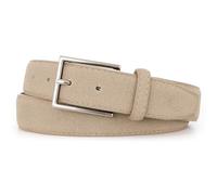 JasGood Wildleder Gürtel für Herren Business Ledergürtel 33mm Breit Freizeitgürtel Formelle Anzuggürtel Herrengürtel für Männer Jeans Hosen,BEIGE,120cm