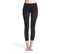 Jasmine Silk Damen 100% Seide Thermo Hose lang Unterhose Leggings Leggins Strumpfhose Legging - warm, weich und atmungsaktiv - Schwarz (Small (Waist 26-28))