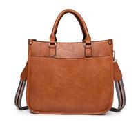 Javoryxh Damentasche Große Kapazität Schultertasche PU Leder Umhängetasche Messenger Shopping Business Handtasche Für Die Tägliche Arbeit Große Kapazität Schultertasche Für Frauen Top Leder