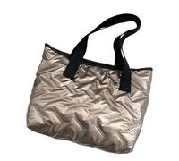 Javoryxh Modische Einfarbige Damenhandtasche Mit Großem Fach Gesteppte Gepolsterte Puffer Umhängetasche Winter Unterarmtasche Puffer Handtasche