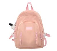 Javoryxh Reise Tagesrucksack Doppelter Riemen Umhängetasche Für Schülerinnen Schulanfang Rucksack Großes Fassungsvermögen Einfarbiger Leichter