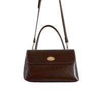 Javoryxh Vielseitige Damen Umhängetasche Aus PU Leder Mit Klappe Einfache Einfarbige Umhängetasche Mit Verstellbarem Riemen An Der Oberseite Damenhandtasche