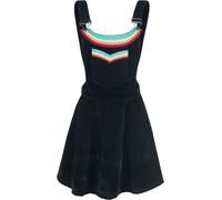 Jawbreaker Double Rainbow Dress Kurzes Kleid schwarz in M