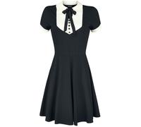 Jawbreaker In A Mood Tie Neck Dress Kurzes Kleid schwarz weiß in XL