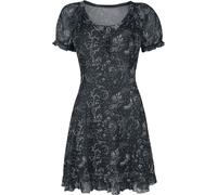 Jawbreaker Night Forest Mesh Dress Kurzes Kleid schwarz weiß in S