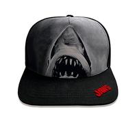 Heroes Inc. Herren Jaws-Sublimated Print Black Snapback Baseball Cap, Schwarz, Einheitsgröße