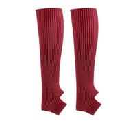 JAWSEU Damen Ballettstulpen mit Fersenloch Tanzen Stulpen Ballettstulpen Beinwärmer Ballett Stulpen Legwarmer Armstulpen Lange Gestrickt Beinwärmer Winter Beinstulpen Strumpf für Ballett Fitness Yoga
