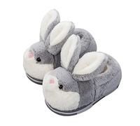 JAWSEU Damen Mädchen Häschen Hausschuhe Tier Hausschuhe Home Warme Hausschuhe, Komfortabel Pelzige Hausschuhe Weich Plüsch Wintersaison Home Warm Hausschuhe